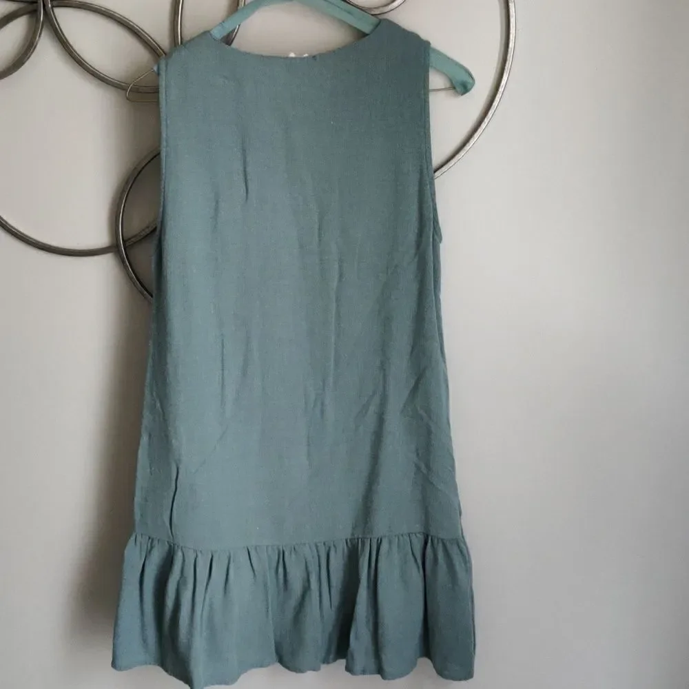 Entro button down  tank dress - Picture 5 of 8